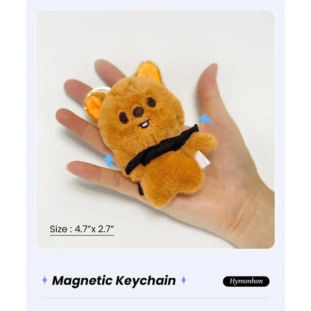 Plush Keychain Soft Stuffed Animal Bag Charm for Women Backpack Decor